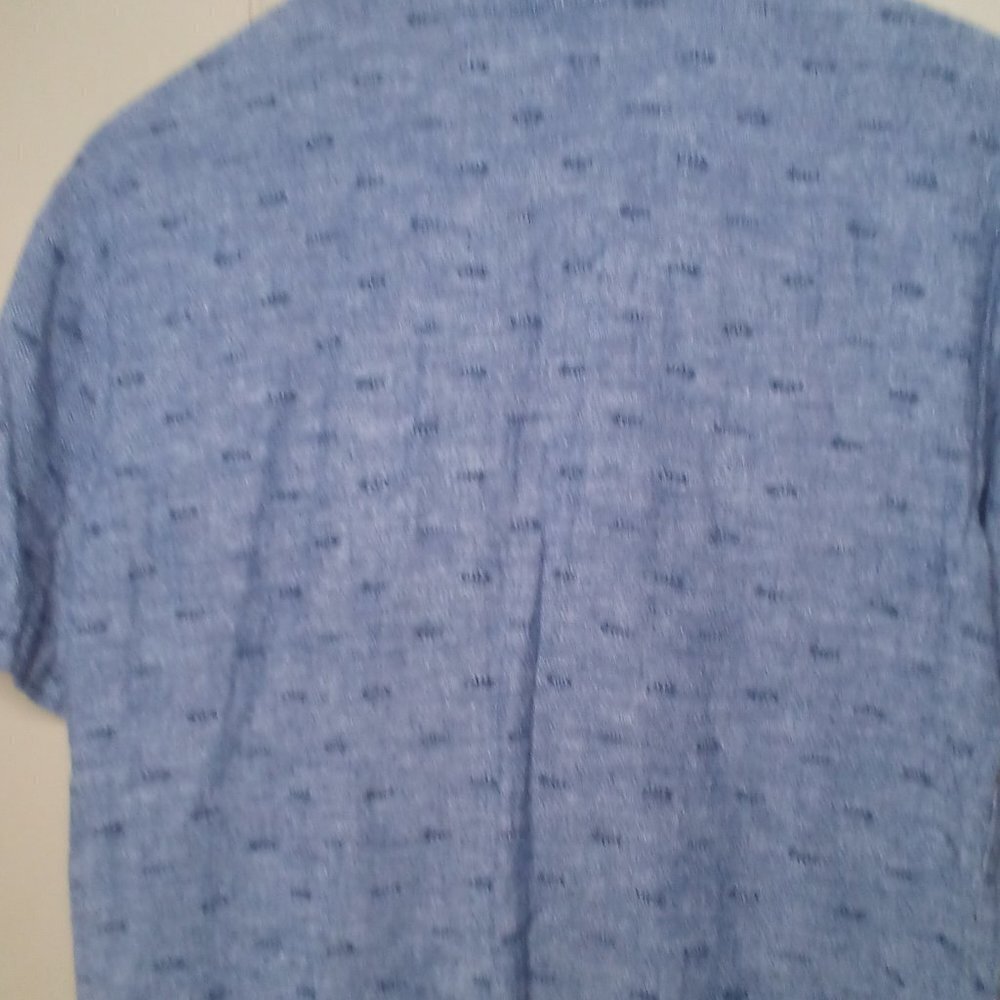 Old Navy Button Up Shirt XL 14 16 Short Sleeve Arrows Blue - Picture 2 of 13